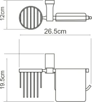 Набор Держатель Wasserkraft Lopau K-6059 с держателем освежителя воздуха + Ершик K-6027 Набор Держатель Wasserkraft Lopau K-6059 с держателем освежителя воздуха + Ершик K-6027