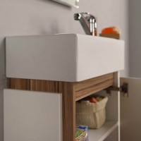 Тумба под раковину без столешницы AQUATON Эклипс М эбони светлый R Тумба под раковину без столешницы AQUATON Эклипс М эбони светлый R