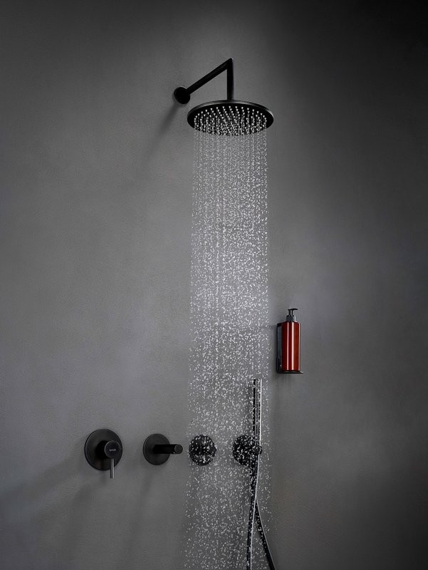 Душевой комплект VitrA Origin A49284EXP С ВНУТРЕННЕЙ ЧАСТЬЮ, черный матовый