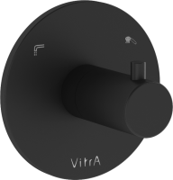 Душевой комплект VitrA Origin A49284EXP С ВНУТРЕННЕЙ ЧАСТЬЮ, черный матовый