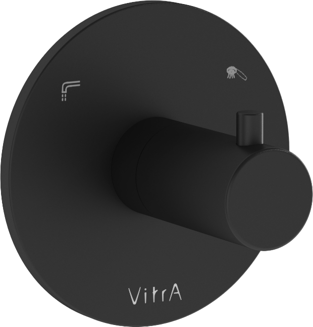 Душевой комплект VitrA Origin A49284EXP С ВНУТРЕННЕЙ ЧАСТЬЮ, черный матовый