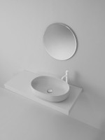 Накладная раковина Kerasan Nolita 60х40 см, белая матовая