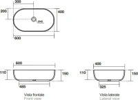 Накладная раковина Kerasan Nolita 60х40 см, белая матовая Накладная раковина Kerasan Nolita 60х40 см, белая матовая