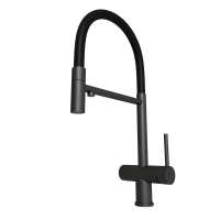 Смеситель для кухни Emar Steel ЕС - 7024 Black Смеситель для кухни Emar Steel ЕС - 7024 Black