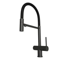 Смеситель для кухни Emar Steel ЕС - 7024 Black Смеситель для кухни Emar Steel ЕС - 7024 Black