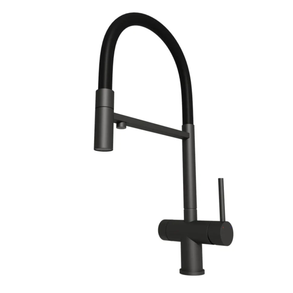 Смеситель для кухни Emar Steel ЕС - 7024 Black