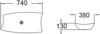 Накладная раковина SantiLine SL-1029