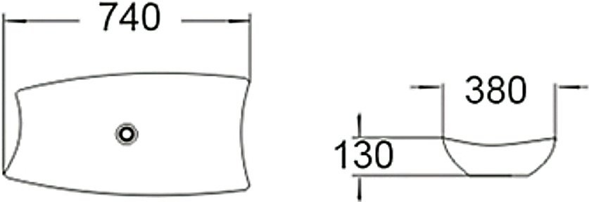 Накладная раковина SantiLine SL-1029