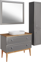 Тумба с раковиной ASB-Woodline Каталина 100 grey