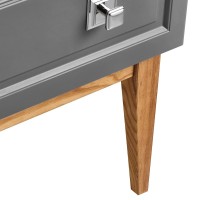 Тумба с раковиной ASB-Woodline Каталина 100 grey
