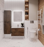 Шкаф пенал для ванной BelBagno Etna 40 L rovere moro Шкаф пенал для ванной BelBagno Etna 40 L rovere moro