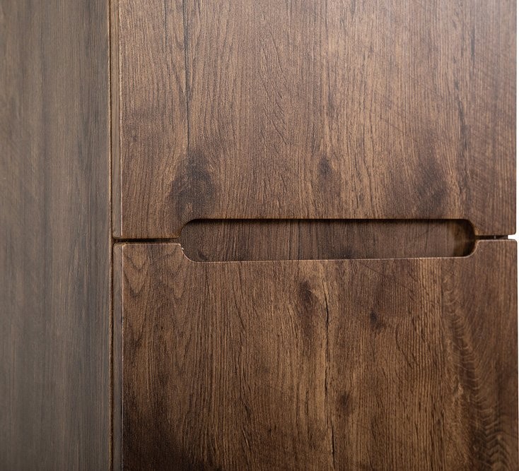 Шкаф пенал для ванной BelBagno Etna 40 L rovere moro