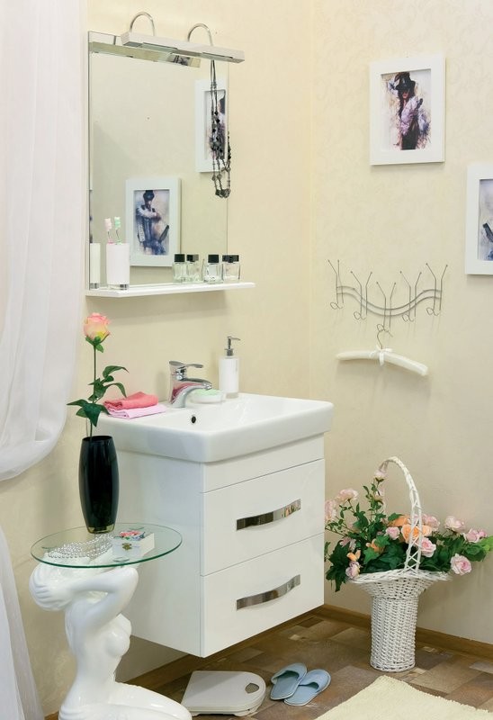 Тумба с раковиной Sanflor Одри 60, подвесная