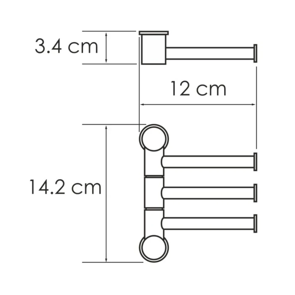 Держатель для полотенец Wasserkraft Kammel 1053W white