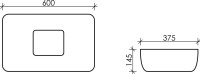 Накладная раковина Ceramicanova Element CN5021