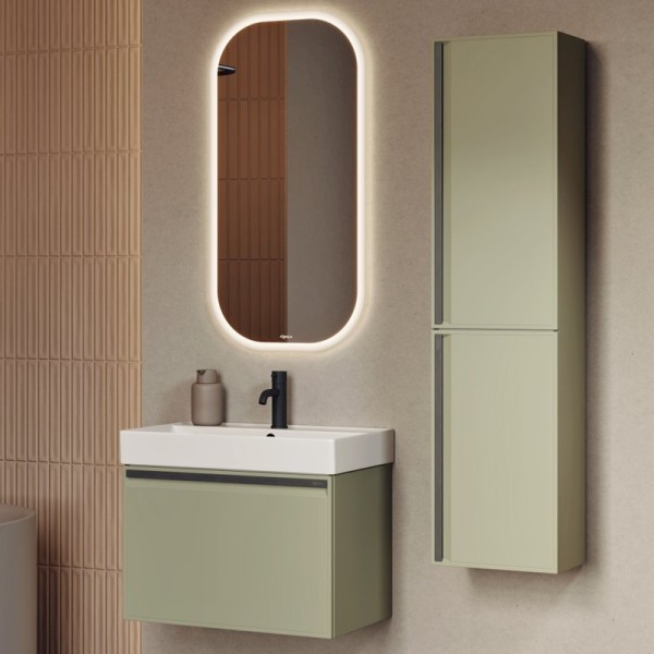Мебель для ванной комнаты Aqwella Pure 65 шалфей зелёный