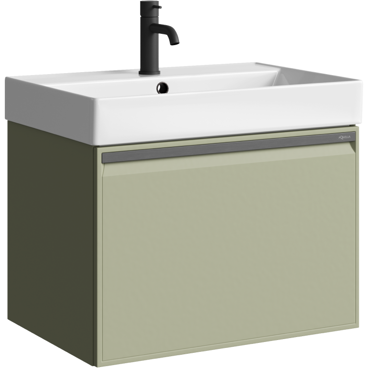Мебель для ванной комнаты Aqwella Pure 65 шалфей зелёный