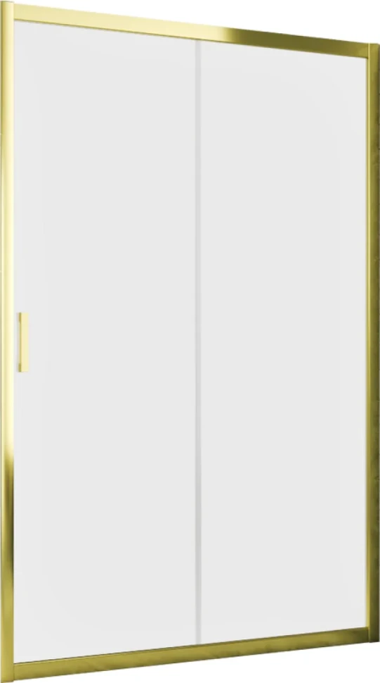 Душевая дверь в нишу Vegas Glass ZP Tur Novo h1900 130 09 10 профиль золото, стекло сатин