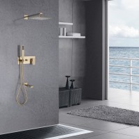 Душевой комплект Abber Daheim AF8217G С ВНУТРЕННЕЙ ЧАСТЬЮ, золотой матовый