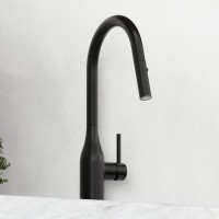 Смеситель для кухни Sancos Grand SC4002MB с вытяжным изливом, матовый черный