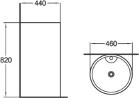 Раковина SantiLine SL-4003MB черный матовый