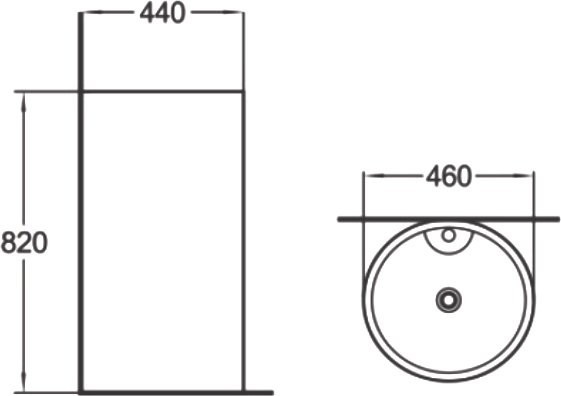 Раковина SantiLine SL-4003MB черный матовый