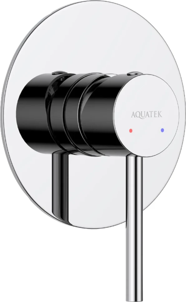 Встраиваемый смеситель для душа и ванны AQUATEK Европа AQ1366CR С ВНУТРЕННЕЙ ЧАСТЬЮ, хром