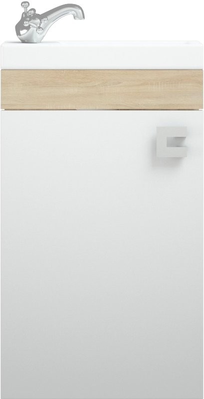 Тумба с раковиной Corozo Комо 40, подвесная, сонома