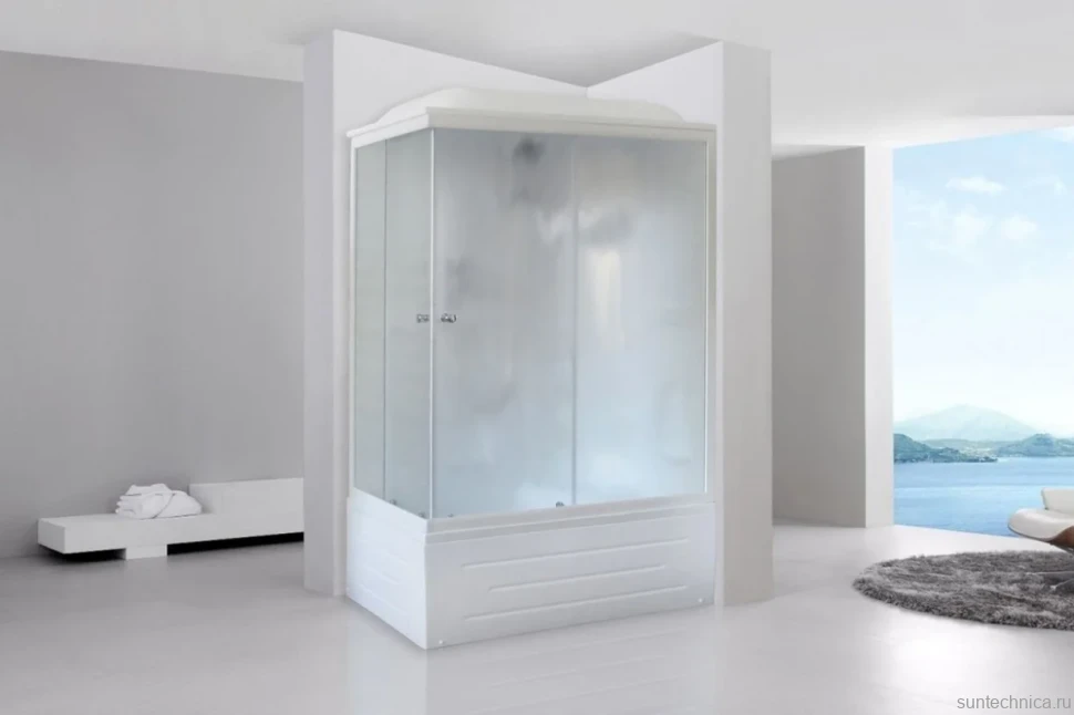 Душевая кабина Royal Bath BP RB8100BP1-M-R с высоким поддоном, с сиденьем