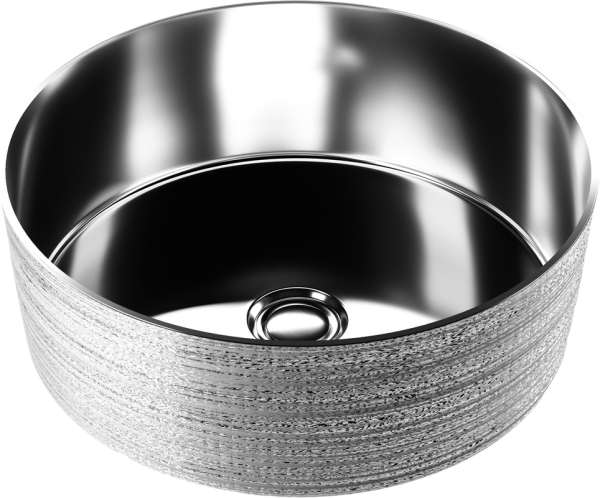 Накладная раковина Grossman GR-5020SS серебро