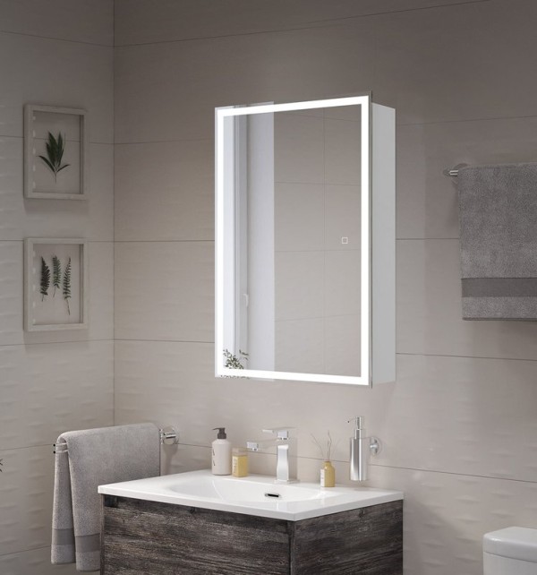 Зеркало-шкаф BelBagno 50x80 с подсветкой