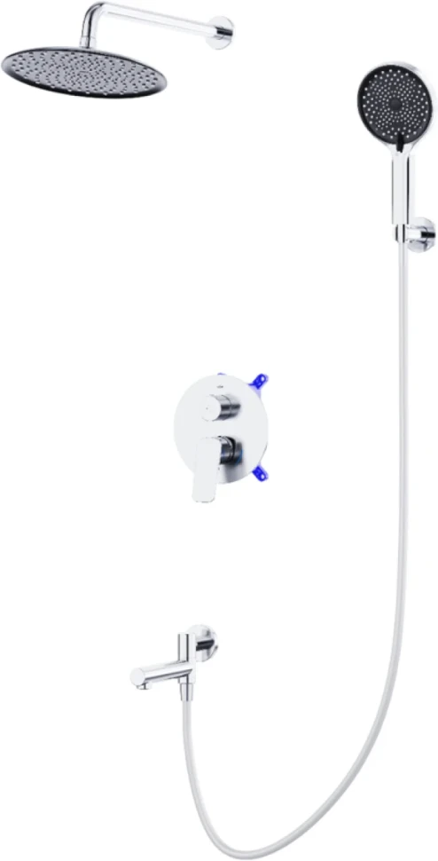 Душевой комплект BelBagno Marino VDSET-CRM С ВНУТРЕННЕЙ ЧАСТЬЮ, хром