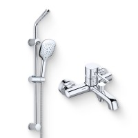 Душевой комплект Смеситель Orange Karl M05-100cr + Гарнитур OS084