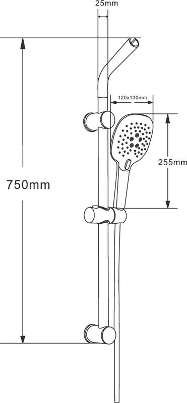 Душевой комплект Смеситель Orange Karl M05-100cr + Гарнитур OS084