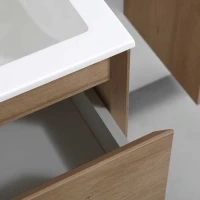 Тумба с раковиной Vincea Luka 60 2 ящика, натуральный дуб