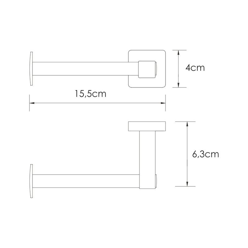 Держатель для туалетной бумаги Wasserkraft Rhin 8796 никель