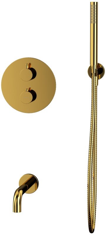 Душевой комплект WHITECROSS Y YSET10GL С ВНУТРЕННЕЙ ЧАСТЬЮ, золото
