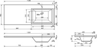Мебель для ванной Aquanet Токио 58 1 ящик R