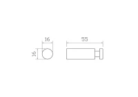 Крючок Wonzon & Woghand Easy WW-8105-2-MB матовый черный, на шурупах Крючок Wonzon & Woghand Easy WW-8105-2-MB матовый черный, на шурупах