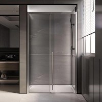 Дверь для душевого уголка Veconi Premium Trento PTD-30CH 150 см, профиль хром, стекло прозрачное