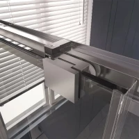Дверь для душевого уголка Veconi Premium Trento PTD-30CH 150 см, профиль хром, стекло прозрачное