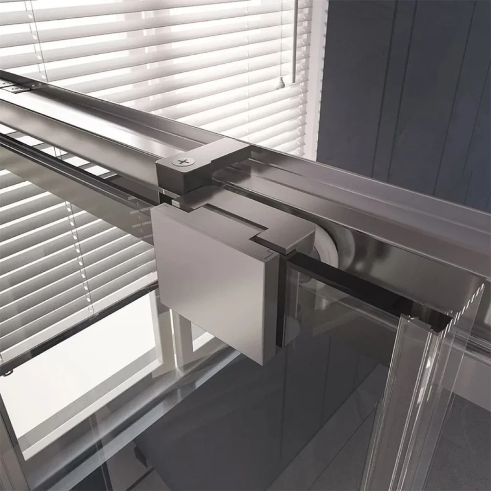 Дверь для душевого уголка Veconi Premium Trento PTD-30CH 150 см, профиль хром, стекло прозрачное