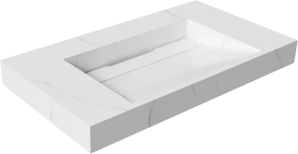 Раковина Armadi Art Flat Calacatta 80 с кронштейнами