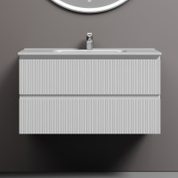 Тумба с раковиной Sancos Snob T 90 bianco, раковина CN7002