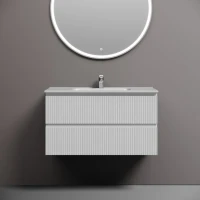 Тумба с раковиной Sancos Snob T 90 bianco, раковина CN7002