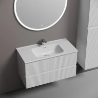 Тумба с раковиной Sancos Snob T 90 bianco, раковина CN7002