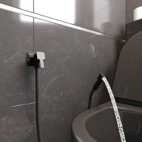 Гигиенический душ Elghansa Concealed 22Q0017-Black (Set-112) со смесителем, черный, С ВНУТРЕННЕЙ ЧАСТЬЮ
