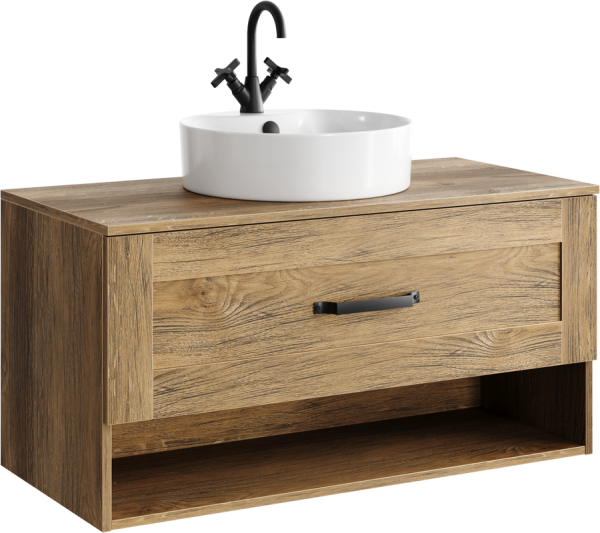 Тумба под раковину Aqwella Craft 100 дуб балтийский