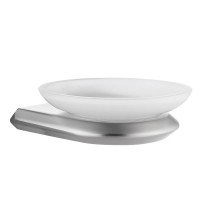 Мыльница Abber Nord AA1558SP настенная, стеклянная, сатин