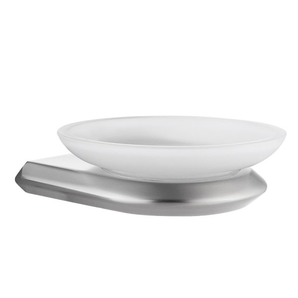 Мыльница Abber Nord AA1558SP настенная, стеклянная, сатин